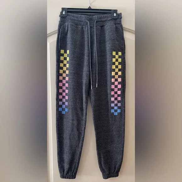 FOREVER 21 Gray Racing Joggers Women’s Small - Picture 1 of 4